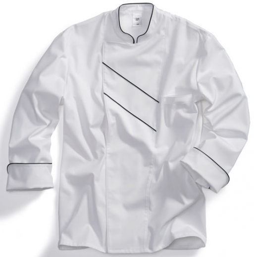 Image-Kochjacke wei� schwarz