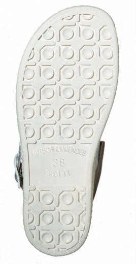 Weisse Clogs Med-Motiv 7106