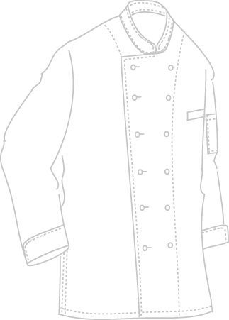 Kochjacke langarm schwarz