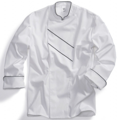 Image-Kochjacke wei� schwarz
