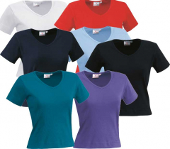 Damen-T-Shirt V-Ausschnitt