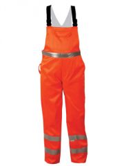 Warnschutz-Latzhose orange