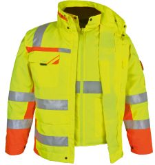 Winter-Warnschutz-Parka 3 in 1gelb/ orange PKA