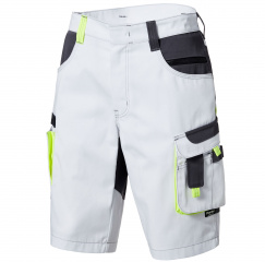 Maler Bermuda Short weiss/grau PIONIER TOOLS