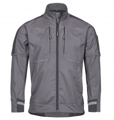 Graue Workwear Bundjacke Elastik Arbeitsbundjacke grau/schwarz 4PROTECT� 3017