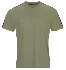 Brand-T-Shirt Kontrast olive/schwarz 4PROTECT� 3950 Unisex