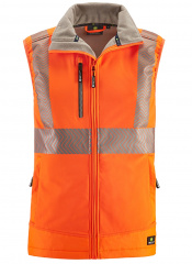 Orange Warnschutz-Softshellweste PARAMUS leuchtorange 4PROTECT� 3420