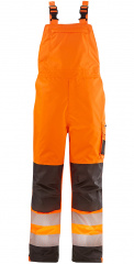 Warn-Winter-Wetterschutz-Latzhose leucht-orange/grau ATLANTA 4PROTECT� 3480