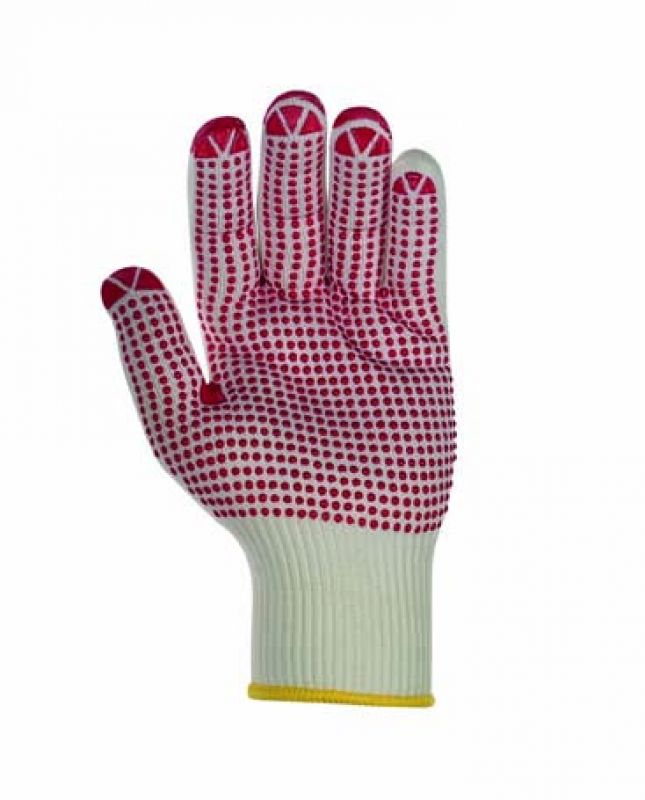 11 mit Noppen rot schwer Handschuhe Arbeitshandschuhe 12 x Strickhandschuhe Gr 