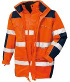 Warnschutzparka gelb orange