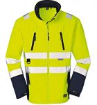 Stretch-Softshell-Warnschutzjacke orange gelb 4Protect