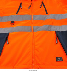 Stretch-Softshell-Warnschutzjacke orange gelb 4Protect