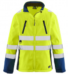 Stretch-Softshell-Warnschutzjacke orange gelb 4Protect