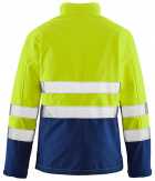 Stretch-Softshell-Warnschutzjacke orange gelb 4Protect