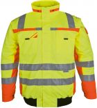 Winter-Warnschutz-Pilotenjacke gelb/orange