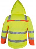 Winter-Warnschutz-Pilotenjacke gelb/orange