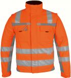 Winter-Warnschutz-Softshelljacke orange