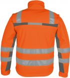 Winter-Warnschutz-Softshelljacke orange