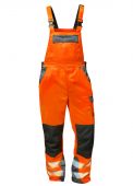 Warnschutz Latzhose orange/grau ellysee