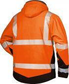 Warnschutz-Winter Softshell Jacke orange/schwarz