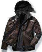 Pionier Softshelljacke braun/schwarz