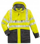 4PROTECT Warn-Wetterschutz-Jacke TAMPA orange und gelb