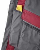 Graue Workwear Arbeitsbundhose PSA Stretch-Arbeitshose grau/rot 4PROTECT� 3053