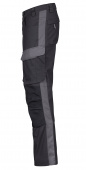 Schwarze Workwear Arbeitsbundhose PSA Stretch-Arbeitshose schwarz/grau 4PROTECT� 3058