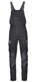 Schwarze Workwear Elastik-Latzhose PSA Stretch-Arbeitslatzhose schwarz/grau 4PROTECT� 3038