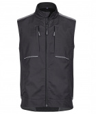 Schwarze Workwear Weste Arbeitsweste schwarz/grau 4PROTECT� 3028