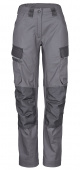 Graue Workwear Damen-Arbeitsbundhose PSA Stretch-Arbeitshose grau/schwarz 4PROTECT� 3657