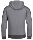 Grauer Kontrast Hoodie 4PROTECT� 3977 Brand-Hoodie grau/schwarz unisex