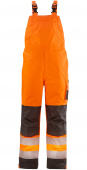 Warn-Winter-Wetterschutz-Latzhose leucht-orange/grau ATLANTA 4PROTECT� 3480