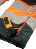 Warn-Winter-Wetterschutz-Latzhose leucht-orange/grau ATLANTA 4PROTECT� 3480
