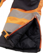 Warn-Winter-Wetterschutz-Latzhose leucht-orange/grau ATLANTA 4PROTECT� 3480