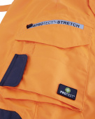 Warn-Winter-Wetterschutz-Latzhose leucht-orange/grau ATLANTA 4PROTECT� 3480