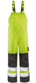 Gelbe Warn-Winter-Wetterschutz-Latzhose leucht-gelb/grau ATLANTA 4PROTECT� 3485