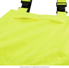 Gelbe Warn-Winter-Wetterschutz-Latzhose leucht-gelb/grau ATLANTA 4PROTECT� 3485
