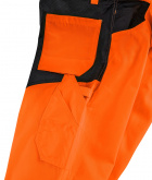 Orange Warnschutz-Latzhose ALABAMA 4PROTECT� 3830 leuchtorange/grau