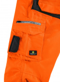 Orange Warnschutz-Latzhose ALABAMA 4PROTECT� 3830 leuchtorange/grau