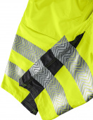 Gelbe Warnschutz-Latzhose ALABAMA 4PROTECT� 3836 leuchtgelb/grau