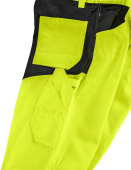 Gelbe Warnschutz-Latzhose ALABAMA 4PROTECT� 3836 leuchtgelb/grau