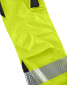 Gelbe Warnschutz-Latzhose ALABAMA 4PROTECT� 3836 leuchtgelb/grau