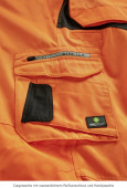 Orange Warnschutz-Bundhose TENNESSEE 4PROTECT� 3850 leuchtorange