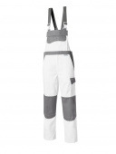 Maler Latzhose New Pionier COLOR WAVE weiss/grau